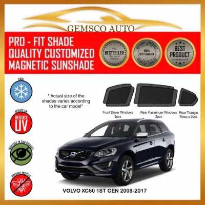 Volvo XC60 1st Gen 2008-2017 (6 / 7pcs) Car Magnetic Sunshade