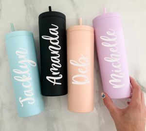 🎄 Christmas Gift 🌠 Alskar® Vivid BPA-Free Skinny Tumbler Water Bottle Best Friend Gifts Colleague Farewell Celebration Bridesmaid Gift Birthday Present Groomsmen Gift Wedding Gift Goodie Bags Company Event Water Bottle Premium Quality Special Gift