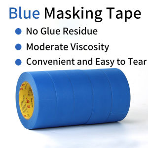 20M Blue Painter Masking Tape For Painting Edges Trim Wall Ceiling Finishing Clean Release Trim Edge Painters Tape Washi Tapes