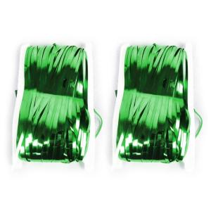 2Pcs Metallic Foil Fringes Curtains Backdrop Party Decoration for Wedding Birthdays Baby Showers Graduation Photography