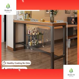 Solid Wood Bar Table Long table High table Simple Table Narrow Table Set With Chair
