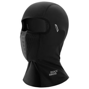 ROCKBROS Summer Ice Silk Sunscreen Facemask Outdoor Sports Motorcycle Headgear Bicycle Full Face Mask Head Cover Helmet for Cycling Hiking