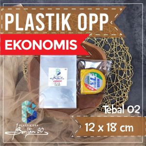 Plastik Opp 12x18 Cm 02 Micron / Plastik Lem / Plastik Opp Seal