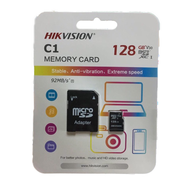 Hikvision 128gb hot sale sd card