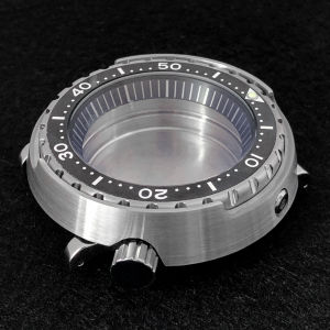 Canned case 45mm mineral glass stainless steel case suitable for seiko NH35/NH36 movement
