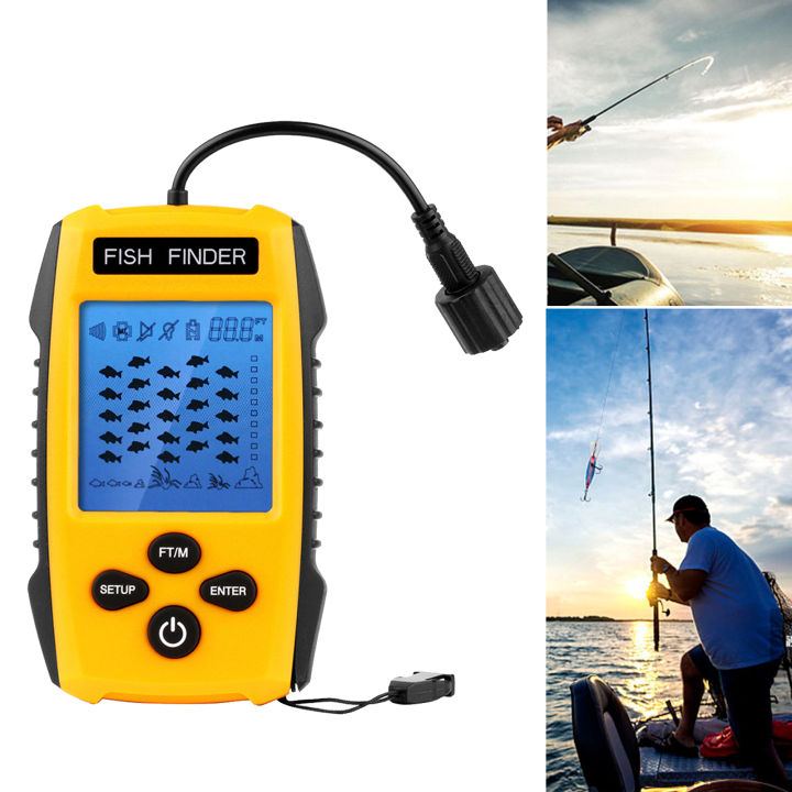 Potable Fish Finde, Handheld Fish Depth Finde Contou
