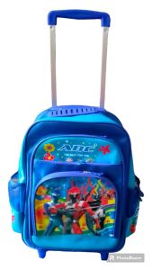 Balô kéo cho học sinh cấp 1balo cho bé trai-màu xanh ACB