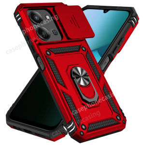 Phone Case For Redmi 15 C 15C Redmi15C 4G 5G 2025 Phone Casing Magnetic Holder Stand Kickstand Armor Shockproof TPU Hard Plastic Back Cover