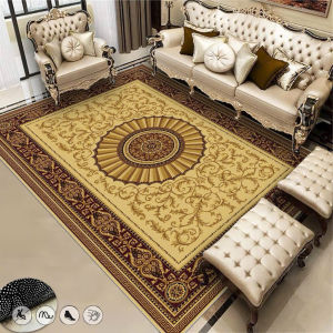 Thảm Nỉ Thảm Trải Sàn Bali Hoạ Tiết Hoàng Gia Cổ Điển Thảm Trải Phòng Khách Đế Cao Su Chống Trơn Trượt