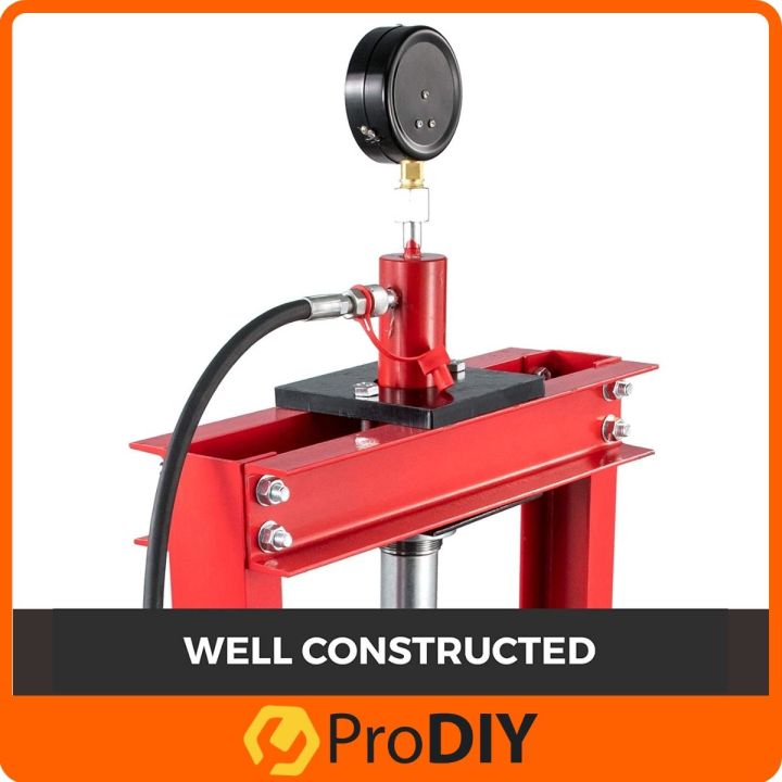 20 TON TAN Heavy Duty Hydraulic Shop Press Machine With Gauge Meter Car ...
