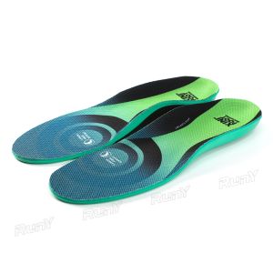 RunY 1 Pair Carbon Fiber Insoles Orthopedic Arch Support Gel Insoles Pain Relief Sport Shoes Insert