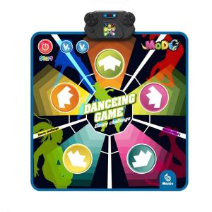 Dance Floor Mat for Kids Interactive Rhythm Dance Mat Featuring Various Music Track and Sensory Motor Skill Development
