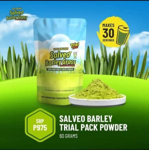 SALVEO Barley Grass Powder Juice Trial Pack: 100% Organic Supplement Rich in Vitamins & Minerals