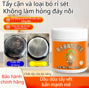 🧽Kem tẩy rửa mạnh dầu dừa/bụi bẩn nhờn/chất tẩy rửa nhà bếp/chất tẩy rửa nồi/Đánh bóng + bảo dưỡng