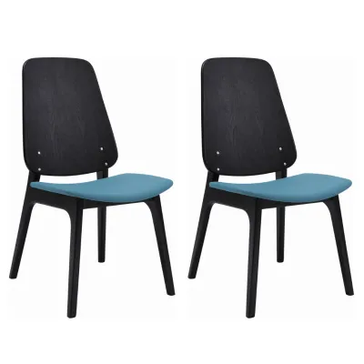 MUSE Design MADDIE Set Meja Makan 4 Orang 4 Seater Dining Set-Chestnut