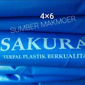 TERPAL TENDA  A12 SAKURA UKURAN 4X6 SPECIAL TANPA SAMBUNG