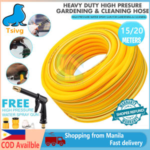 【Fast delivery】15/20m Garden Hose Set Multifunctional Car Wash High Pressure Spray Gun Sprayer Portable Washing Machine Heavy Duty