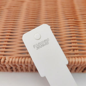 [haoh] 50pcs Display Cards for Hair Cord Hairpin Necklace Bracelet Earrings Ear Studs Handmade DIY Jewelry Cardboard Package Hair Clips Craft Hang Tag Card