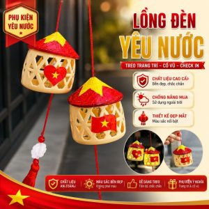 Đèn lồng Trung Thu yêu nước nhiều mẫu mã an toàn cho trẻ em trang trí sôi động