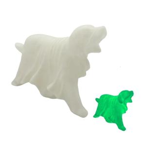 Glowing Specter Dog Statue Noctiluce Desk Figurine Display Halloween Yard Indoor Decoration