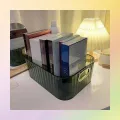 Khay Đựng Đồ Để Bàn Trong Suốt Dày Dặn Có Tay Cầm Mạ Vàng Sang Trọng- Khay Nhựa Mica Trong Suốt. 
