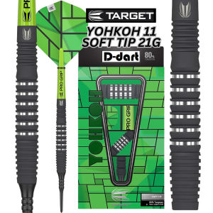 TARGET SOFT TIP DARTS - 21G YOHKOH-11 80% TUNGSTEN DART SET