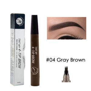Four-head Bifurcation Liquid Eyebrow Pencil Makeup Waterproof Eyebrow Pencil Eyebrows Eye Brow Liner Five Colors