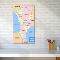 Laminated National Capital Region Map, NCR Map for Kids, Learners and Teachers, Educational Charts. 