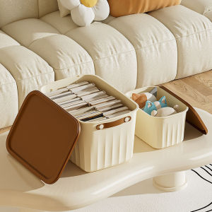 Fantasy House Multifunctional Clothes Storage Covered Box Stackable Toy Organizier with handle STB07