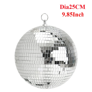 【🇵🇭Stock &COD】10CM 15CM 20CM Glass Mirror Disco Ball Stage Light Mirror Disco Ball Wedding Party Christmas Ornament Decoration Rotating Sliver