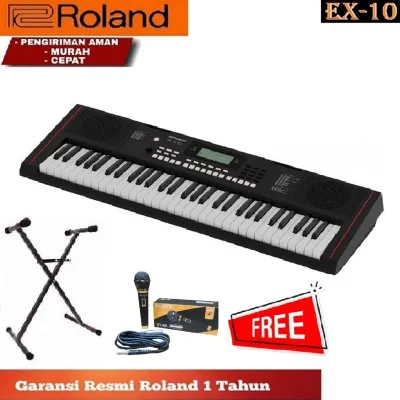 Roland EX-10 Portable Keyboard Arranger 61-Key dengan Garansi Resmi - Warna Hitam