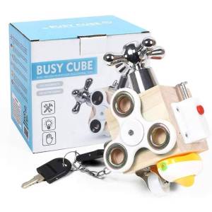 JTAN Educational busy puzzle cube montessori block toy