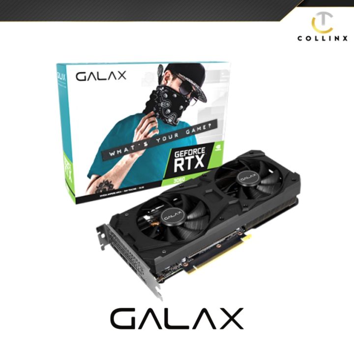 RTX 3060 Galax 1-Click OC Graphics Card 12GB DDR6 Nvidia GeForce