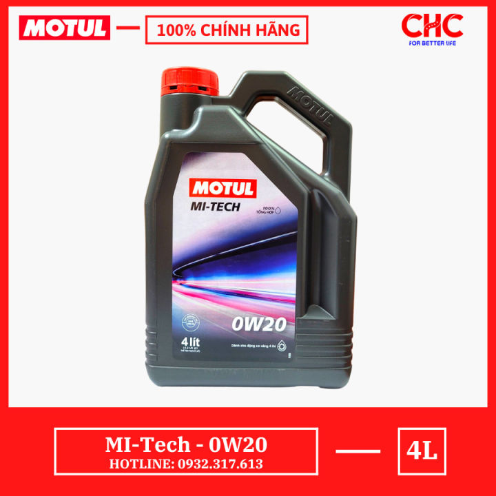 Dầu nhớt xe hơi Motul Mitech 0W20, phù hợp các dòng xe hiệu suất cao ...
