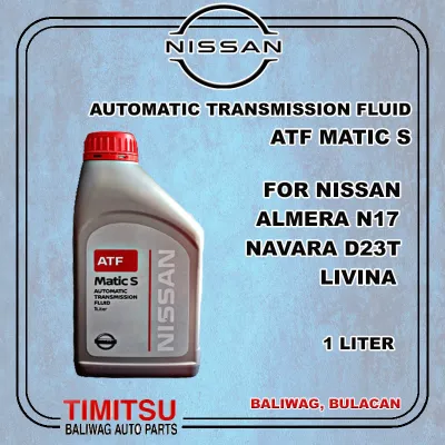 AUTOMATIC TRANSMISSION FLUID ATF MATIC S NAVARA NP300 TERRA ALMERA N17 GENUINE PART NO. KLE2400001
