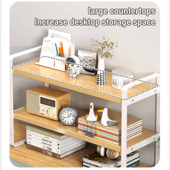 Desktop Bookshelf Stationery Desk Rack Student Dormitory Bookshelves ...