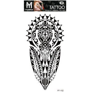 Christmas Waterproof Tattoo Sticker With Wolf Head Totem Arabic Tattoo Sticker