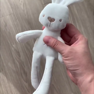 Lông Chó Đồ chơi chút chít chó con nhồi bông Đồ chơi nhai Trốn Tìm mềm cho làm sạch răng thỏ trắng kiểu