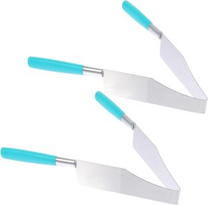 2Pcs Cake Slicer Cutters Stainless Steel Cake Slicer Better Quality Pie Desserts Bread and Pizza (Random Color)