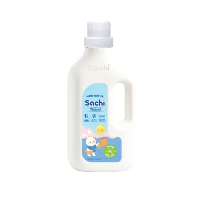 Nước giặt xả Sachi Organic làm sạch vết bẩn hương thơm dịu nhẹ an toàn cho bé 280g/ 2kg