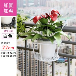 Balkoni Rak Bunga Rumah Besi Tempa Jenis Gantung Pasu Bunga Pagar Rak Gantung Rak Bunga Lobak Hijau Lezat Rak Dalaman Rak