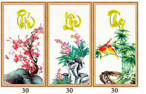 Phúc Lộc Thọ - tranh phong thủy