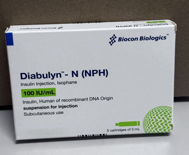 Biocon Biologics Insupen for Insugen R N 30/70 Diabulyn 5 catridges of ...