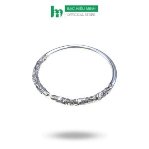 Vòng Tay Lắc Tay Nam Gậy Như Ý Bạc Ta Nguyên Chất S99 Bản Đặc BẠC HIỂU MINH LTN047