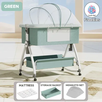 Crib Set For Baby With Mattress And Mosquito Net Multifunctional Baby Bed Baby Bed Crib