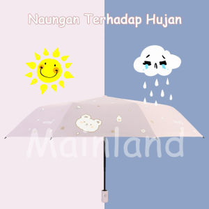Mainland Payung Lipat Otomatis Anti UV/Payung Lipat Otomatis Buka Tutup Payung Panjang Dewasa Payung Raksasa Besar Payung Pola Lucu HPY101