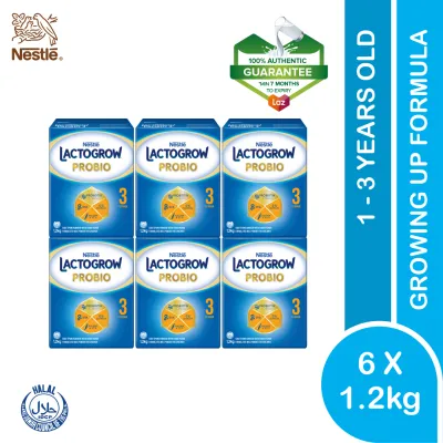 (EXP: 28-02-2027) LACTOGROW PROBIO 3 (1-3 years old ) (1.1kg X6 1.2kg x 6)