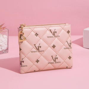 กระเป๋าสตางค์ทรงสั้นสำหรับผู้หญิง ดีไซน์น่ารัก ช่องใส่บัตรเยอะ ทนทาน กันน้ำ สไตล์เกาหลี 1แถม1