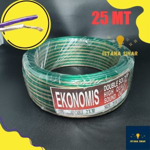 Kabel Listrik Transparan 2 x 30 / Kabel Audio / Kabel Serabut 1 Roll