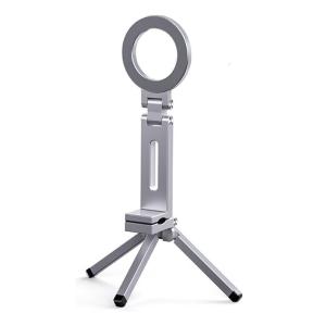 Phone Tripod Stand Aluminum Tripod Foldable Strong Magnetic Phone Stand Multple Angle Adjustment Selfier Stick
